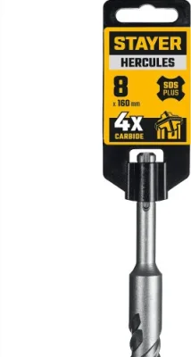 Бур 8*160мм SDS-plus STAYER HERCULES-4X 29290-160-08