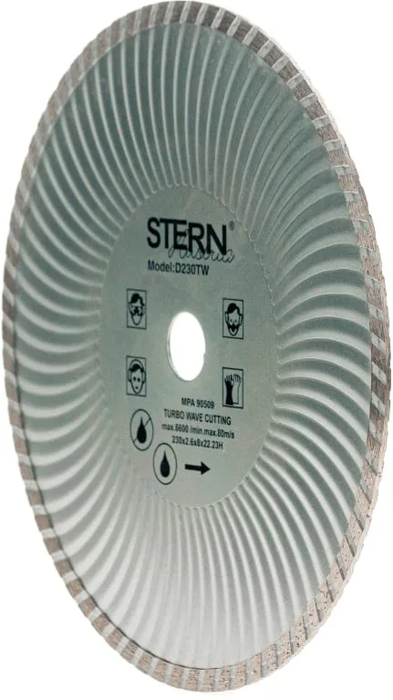 Диск алмазный 230*22,23 турбо-волна Stern S46211