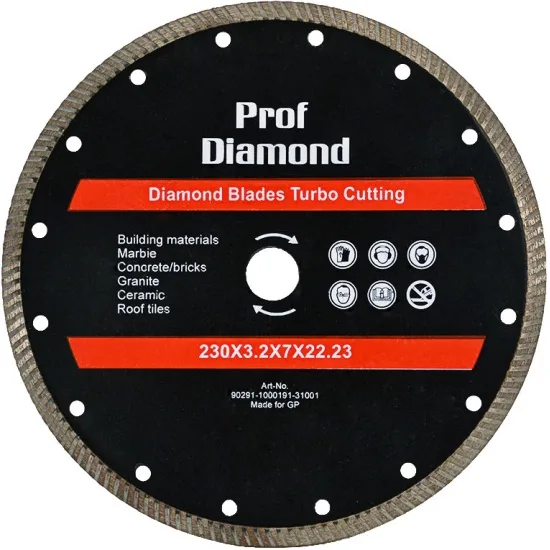 Диск алмазн "Prof Diamond" турбо 230мм*2.6*8*22.23 S SEB S24551