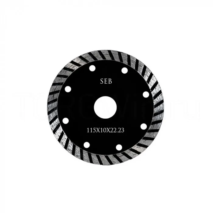 Диск алмазный 115*10*22мм турбо (крупные зубья) SEB 106AG-SEB11522DT/SEB11510DT