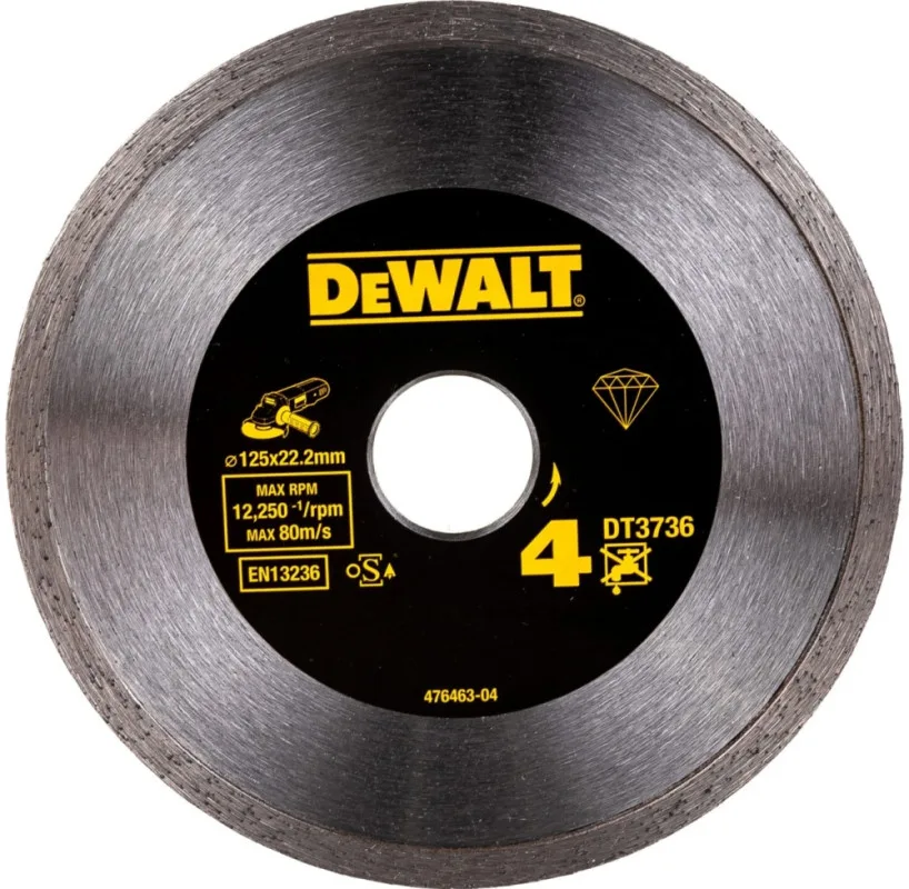 Круг алмазный ф125х22,2 керамика DeWalt DT3736