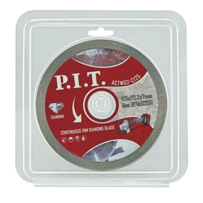 Диск алмазный отрезной (сплошной) 125*22,2*1,4 мм P.I.T. ACTW03-C125A