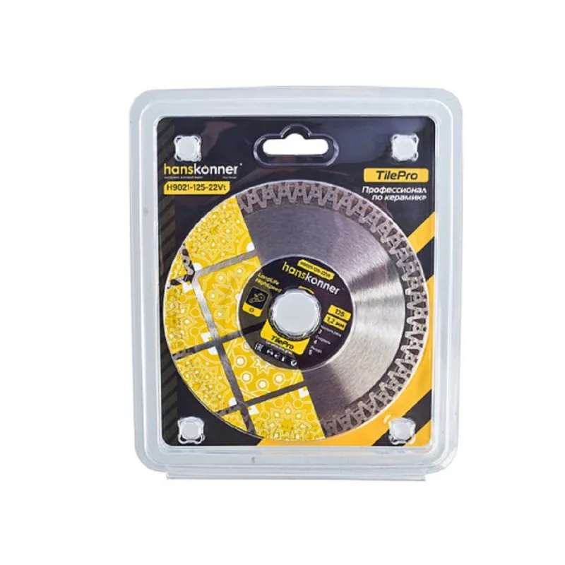 Диск алмазный 125*22,23*1,2 H9021-125-22Vt Hanskonner TilePro