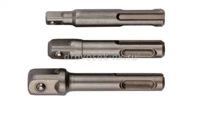 Набор адаптеров под головки с хв SDS+ (3шт) FIT 57955