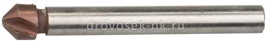 Зенкер 6,3*45мм конус с 3р.к. Р6М5 ЗУБР Эксперт 29732-3