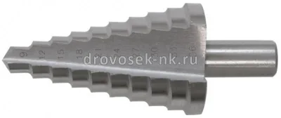 Сверло по мет 9-36мм ступенчатое 9 ступеней HSS FIT 36404