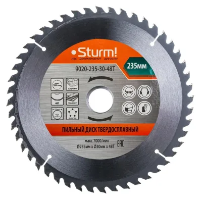 Диск пильный 235*30/20мм*48Т Sturm! 9020-235-30-48T
