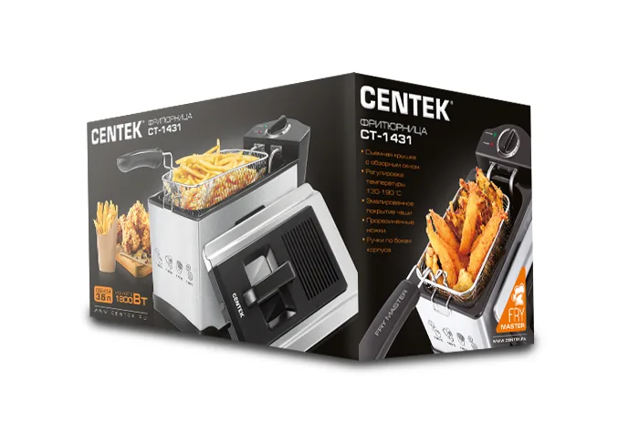 Фритюрница Centek CT-1431 1800 Вт объём 3.5л