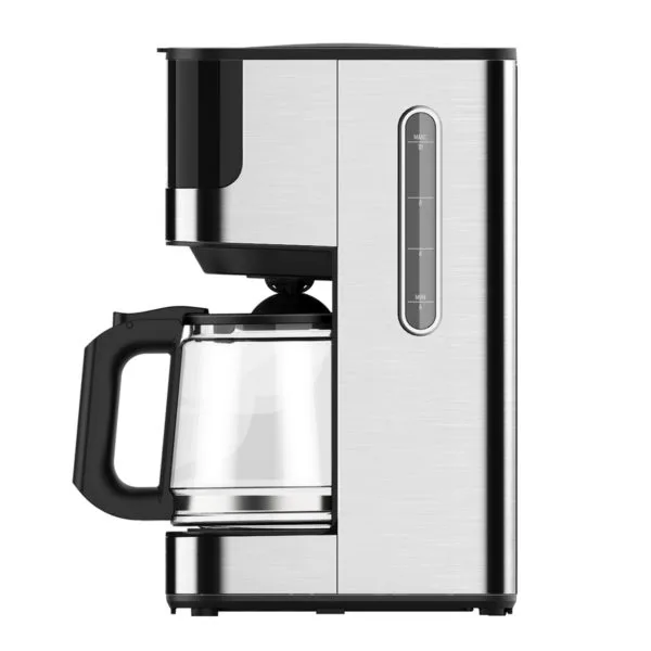 Кофеварка Centek CT-1150 (черн/сталь) капельная 1000Вт, 1.5л, капля стоп, подогрев, сенсор, LED