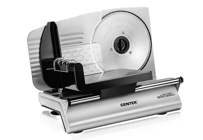Ломтерезка Centek CT-1380  толщина нарезки 3-15мм, держатель крайнего ломтика
