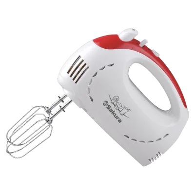 Миксер электрический SA-6319R 350Вт бело/красный