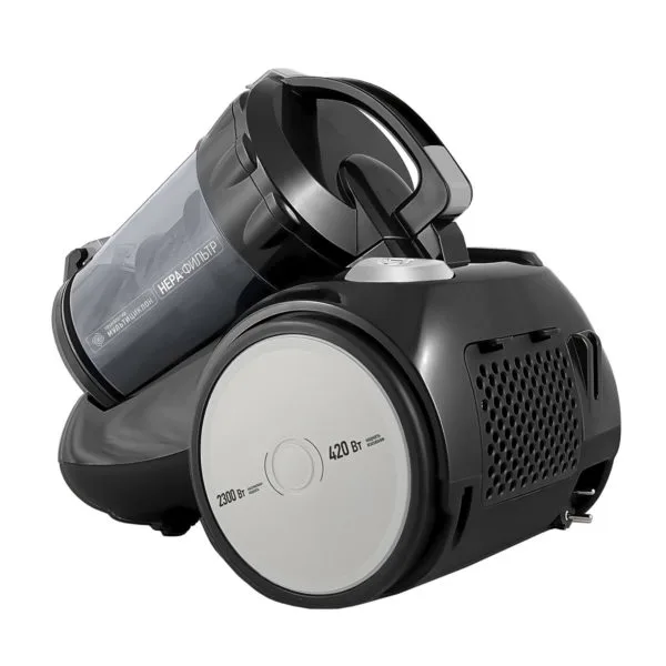 Пылесос Centek CT-2524 (черный/серый) циклон, 2300/420Вт (!!!), низкий уровень шума, телескоп