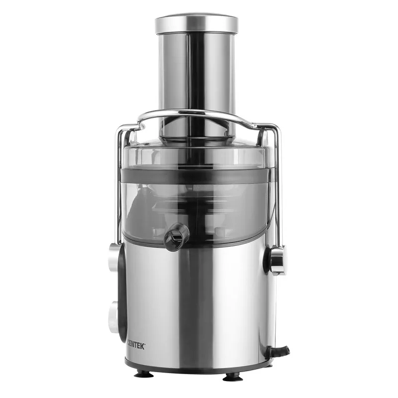 Соковыжималка Centek CT-1212 (черный, сталь) 1200Вт, 2 скор. + Pulse, стакан 1100 мл, горловина 75мм