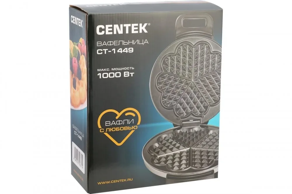 Вафельница Centek CT-1449 1000Вт