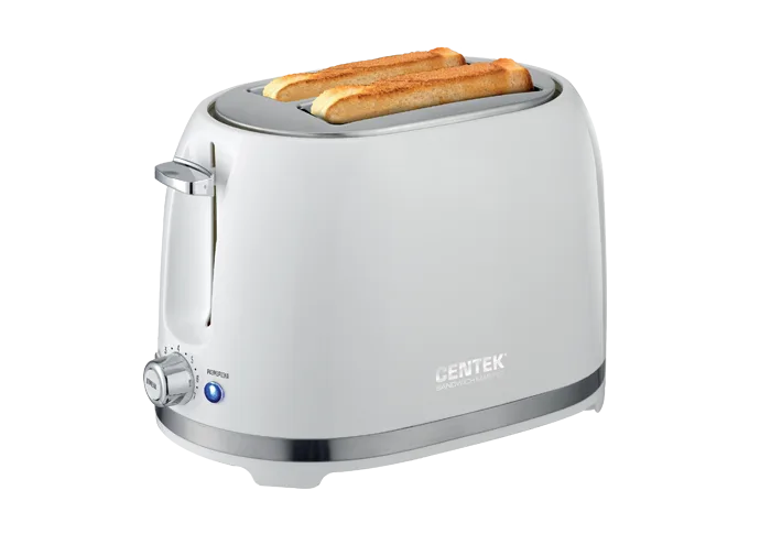 Тостер Centek СТ-1432 WHITE 850Вт, 7 ур. прожарки,разморозка