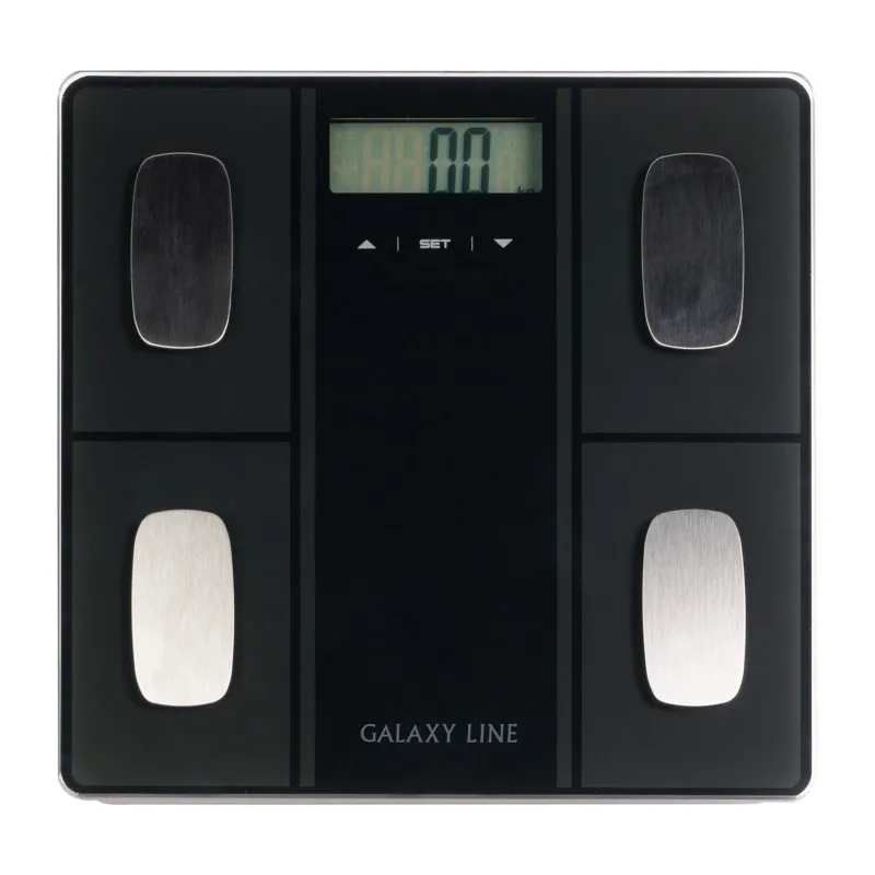 Весы напольные многофункциональные электронные Galaxy LINE GL4854 ЧЕРНЫЕ