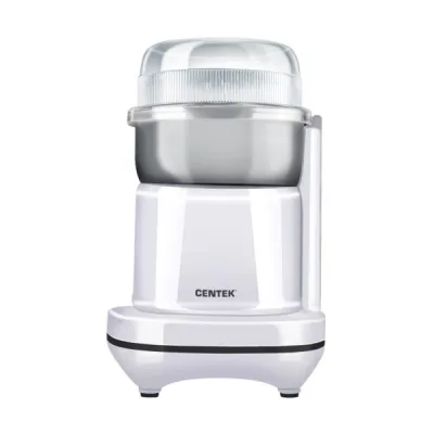Кофемолка Centek CT-1365 White 250Вт, 165 мл, безопасная блокировка, стальн чаша, прозрачная крышка