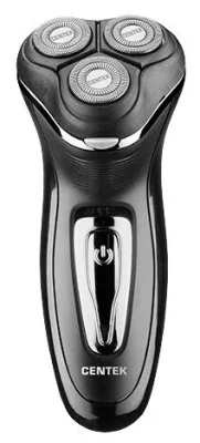 Бритва Centek CT-2166 (хром/черный) ротор, 3 плавающие головки, АККУМУЛЯТОР + РАБОТА ОТ СЕТИ,триммер