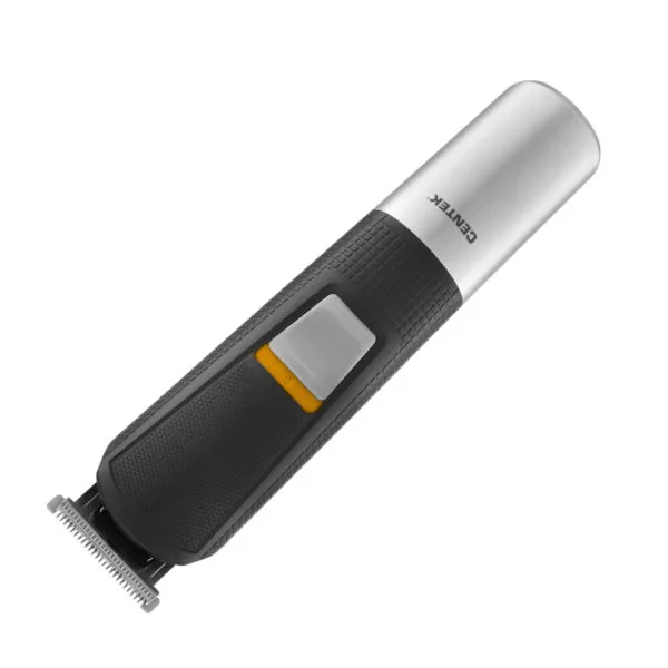 Машинка для стрижки Centek CT-2138 (черный/серый) 4 насадки, 4 гребня, база с подзарядкой USB-TypeC
