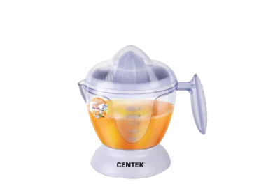 Соковыжималка для цитрусовых Centek CT-1230 1.2л, 40 Вт, прозрачный корпус,съёмный кувшин,2 насадки