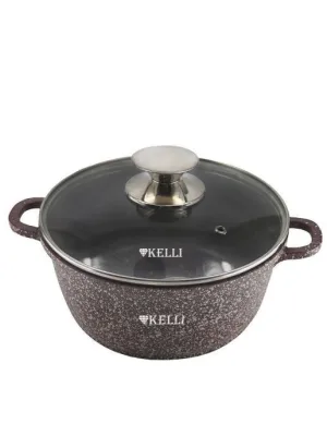 Кастрюля с гранитным покрытием 4,5л Kelli KL-4091-24