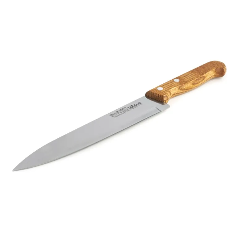 Нож для овощей LARA 15.2см/6"", деревянная буковая ручка, сталь 8CR13Mov 1 мм, (блистер) LR05-39