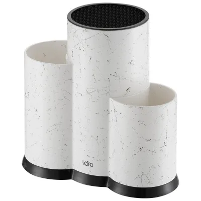 Подставка LARA для ножей универсальная  слоты LR05-107 White