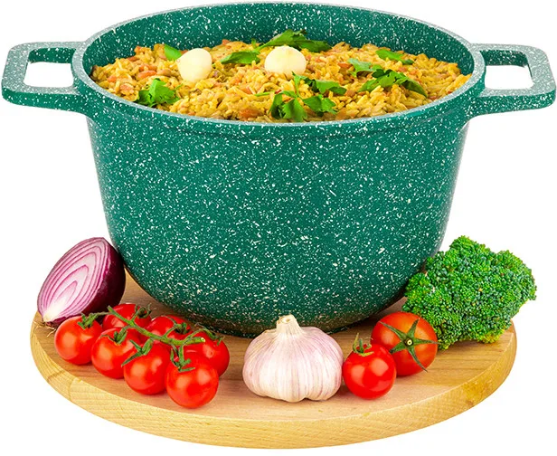 Казан 3 л ГАРМОНИЯ ВКУСА "Изумруд" 28*21,5*18,5 см 3 л, с крышкой ф20 120605
