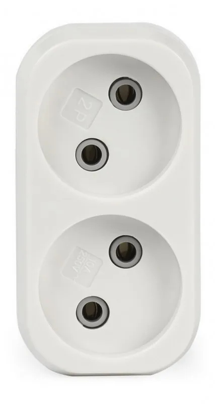 Разветвитель (двойник) б/з 10А Smartbuy SBE-10-A02-2