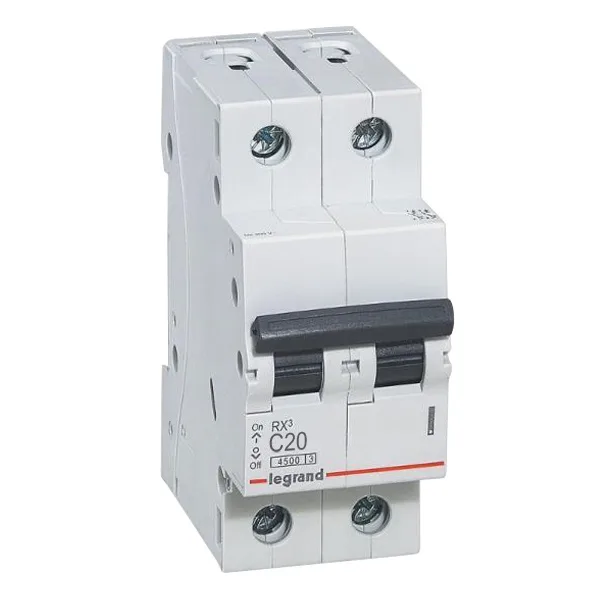 Автом. выкл. LEGRAND 2Р 20А RX3 4,5 кА C