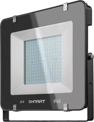 Прожектор светодиод 200Вт 6500К IP65 18000лм черн. OFL-200-6,5K-BL-IP65-LED ОНЛАЙТ 14345