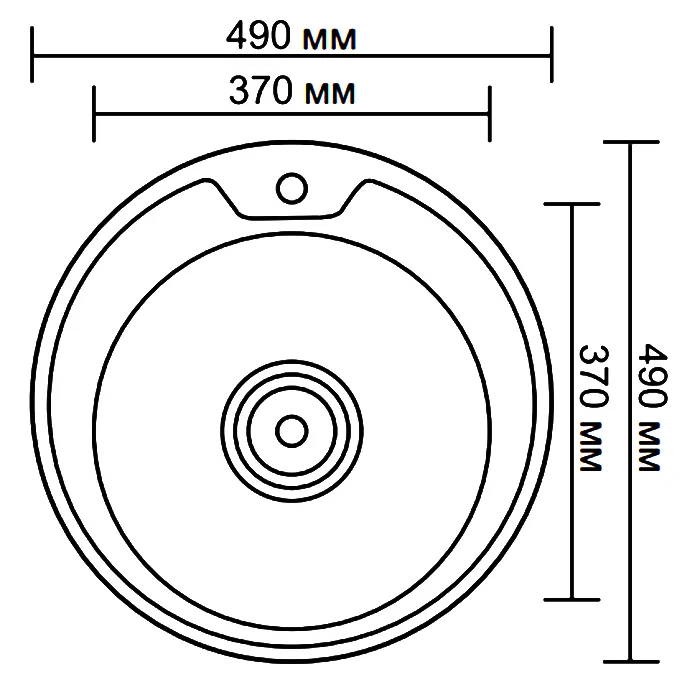 Мойка 490мм LEDEME L64949