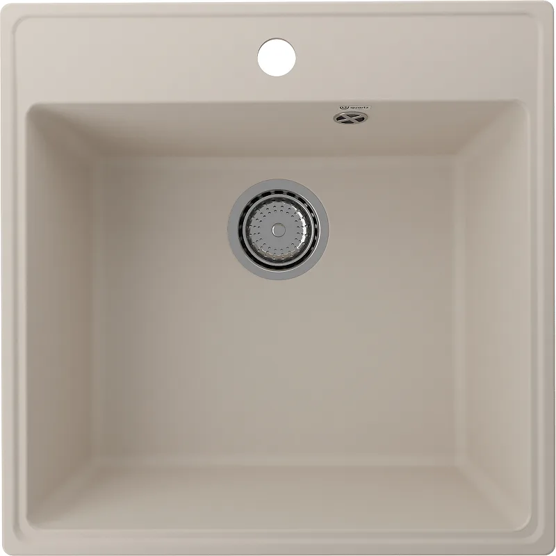 Мойка ULGRAN Quartz Forte 505-02 505*505 мм лен