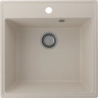 Мойка ULGRAN Quartz Forte 505-02 505*505 мм лен
