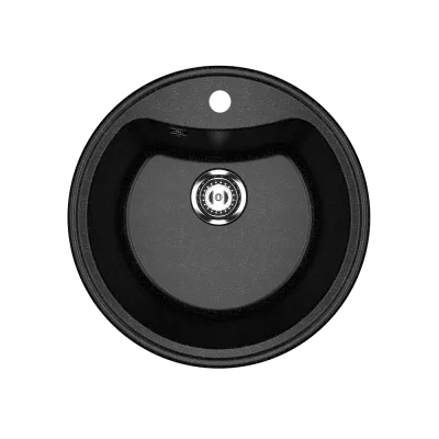 Мойка Ulgran U-601-308 круглая, Ø510*210мм, черный