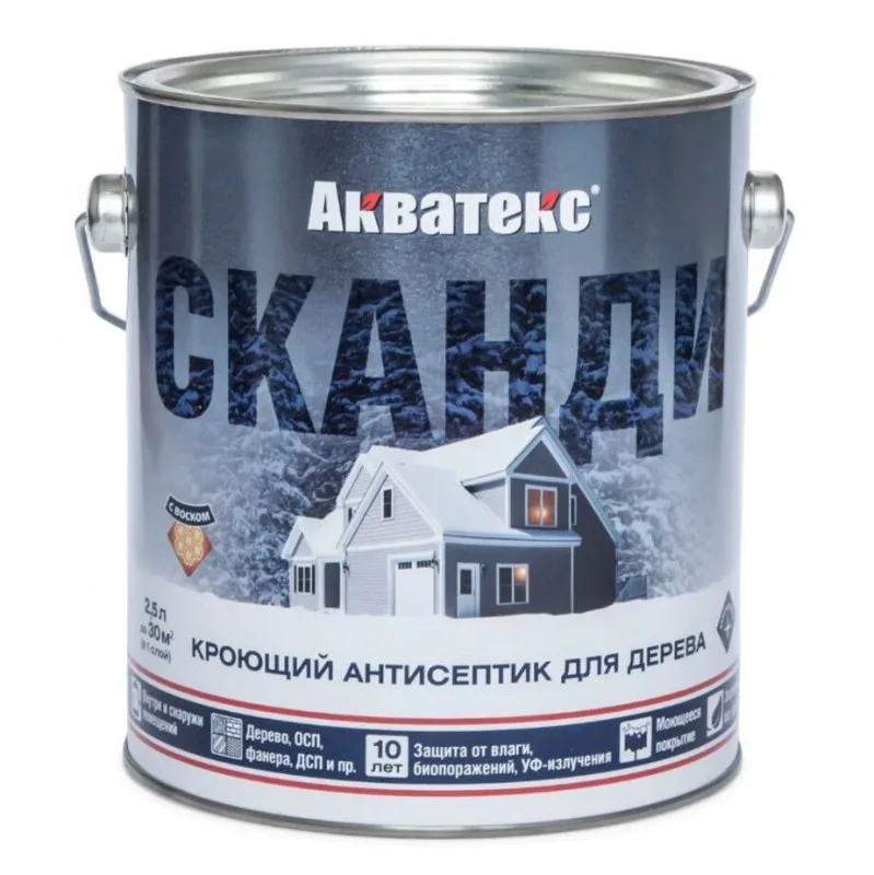 Антисептик д/дерева Сканди акватекс карамель 2,5л