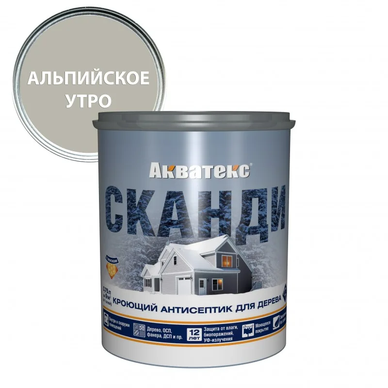 Антисептик д/дерева Сканди АКВАТЕКС Альпийское утро 0,75л