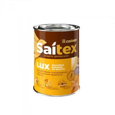 Деревозащитное средство Saitex LUX Бесцветный 1л