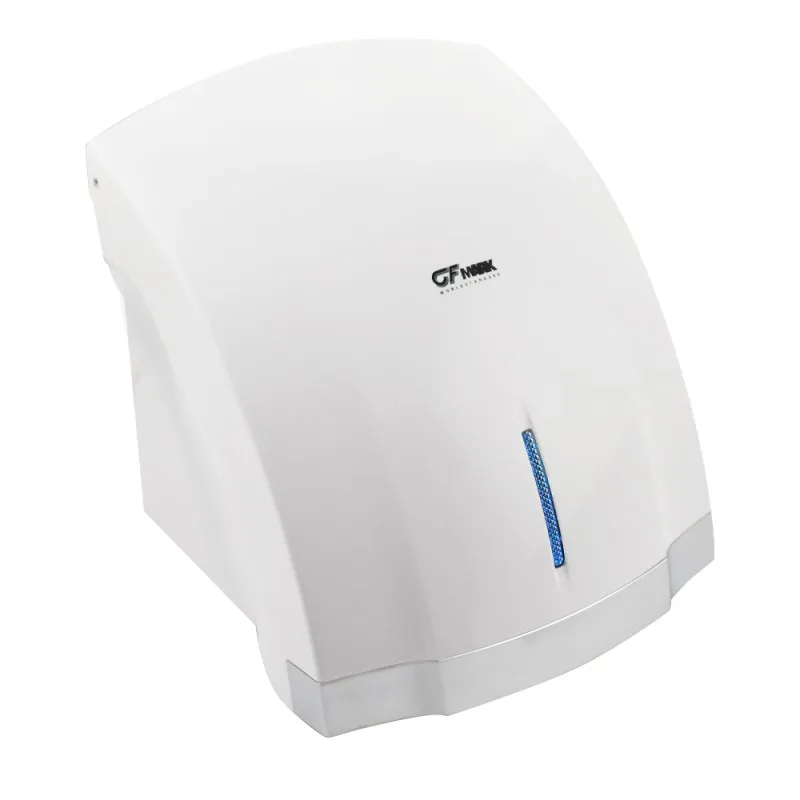 Сушилка для рук GFmark корпус пластик АБС цвет белый + хром ,с неоновой подсветкой , КЛАССИКА