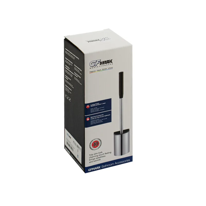 Ерш для унитаза настенный хром, из нержавеющей стали GFmark 80171