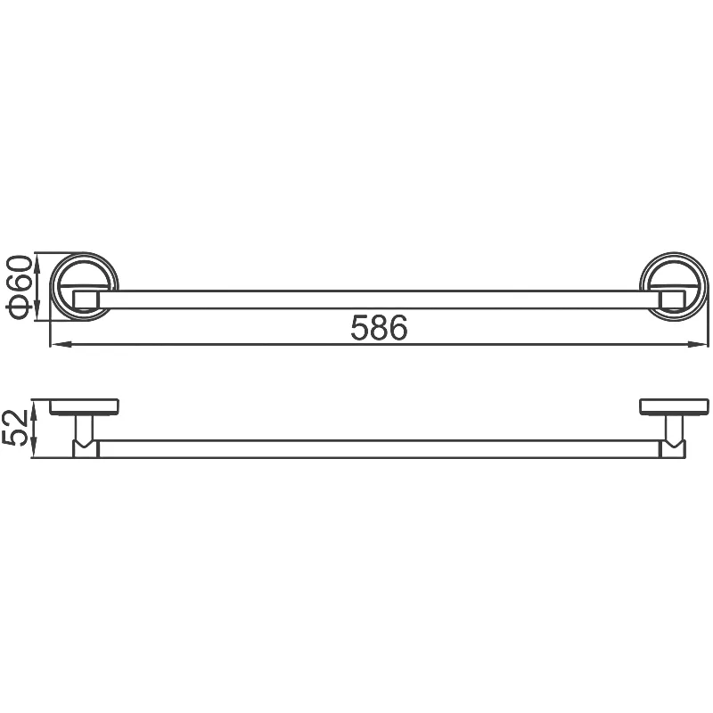 Полотенцедержатель одинарный LEDEME L3501-1