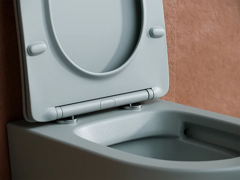 Унитаз подвесной Balearica Rimless (цвет Антрацит Матовый), глубокий смыв CN6000MH