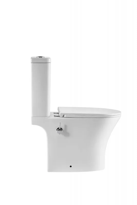 Унитаз-компакт с биде А2801В безободковый, тонкое сиденье ДП с бачком EG040039