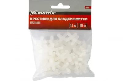 Крестики для кладки плитки 5мм, 100 шт. Matrix 88093