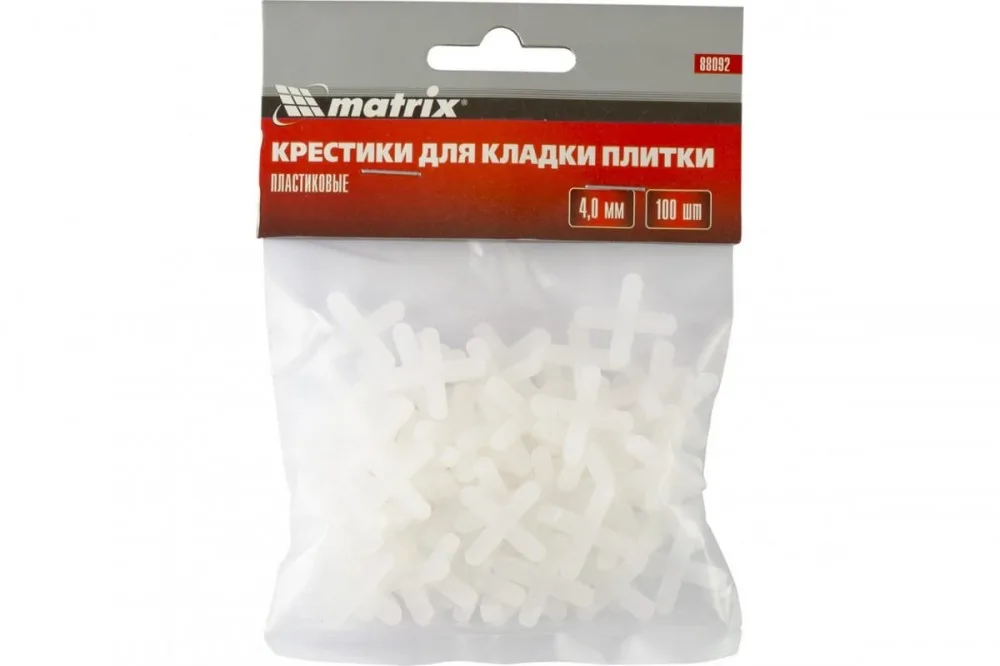 Крестики 4,0мм для кладки плитки (100 шт) MATRIX 88092