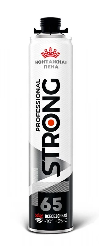 Пена монтажная Т STRONG PROFESSIONAL 65 всесезон. 1000мл 18754