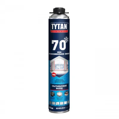 Пена монтажная Tytan Professional 70 ПРОФИ ЗИМА 870мл 15614 (63630)