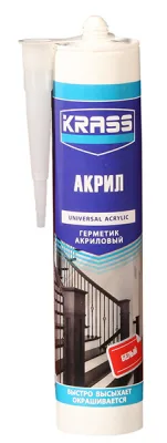 Герметик Krass 300мл Акриловый Белый 1152