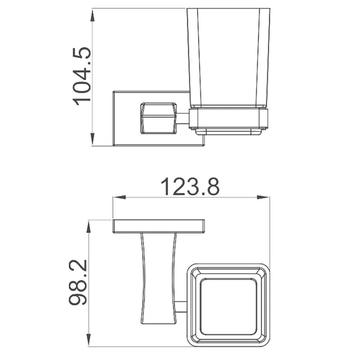 Держатель + Стакан GAPPO G0706-6