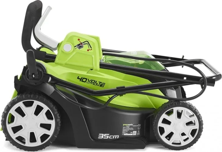 Газонокосилка аккумуляторная Greenworks G40LM35 (40В, 1АКБ 5Ач и ЗУ) 2501907